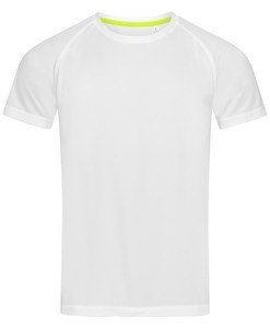 Stedman STE8410 - Rundhals-T-Shirt für Herren Active-Dry  Weiß