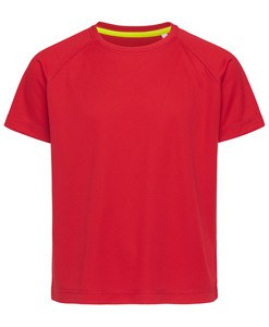 Stedman STE8570 - Rundhals-T-Shirt für Kinder Active-Dry Crimson Red