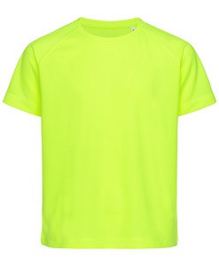 Stedman STE8570 - Rundhals-T-Shirt für Kinder Active-Dry Cyber Yellow