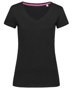 Stedman STE9130 - T-Shirt mit V-Ausschnitt für Damen Megan  Black Opal