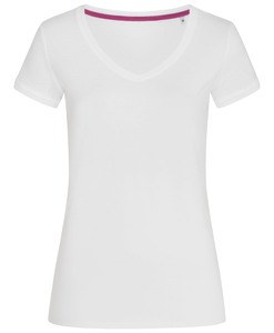 Stedman STE9130 - T-Shirt mit V-Ausschnitt für Damen Megan  Weiß