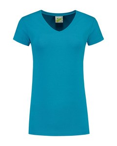 Lemon & Soda LEM1262 - T-Shirt V-Ausschnitt Kinderbett / elastisch für sie Türkis