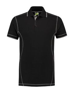 Lemon & Soda LEM3517 - Polo Flatlock SS für ihn Black/PG