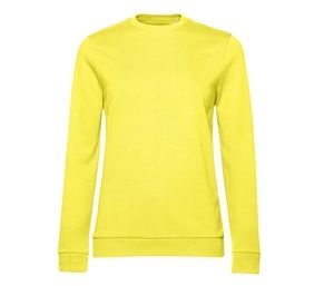 B&C BCW02W - Damen Rundhals-Sweatshirt Solar Yellow