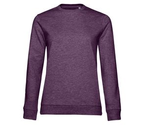 B&C BCW02W - Damen Rundhals-Sweatshirt Heather Purple