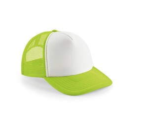 Beechfield BF64B - Junior Vintage Snapback Trucker Lime Green / White