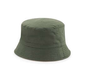 Beechfield BF686 - Reversible Bucket Hat Fischerhut Olive Green / Stone