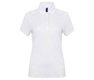 Henbury HY461 - Damen Stretch Polo Weiß