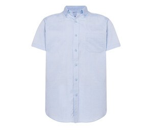 JHK JK605 - Kurzärmeliges Oxford-Herrenhemd Sky Blue