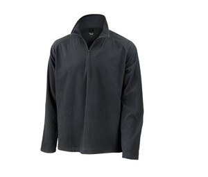 RESULT RS112 - Microfleece-Pullover mit Reißverschlusskragen Black