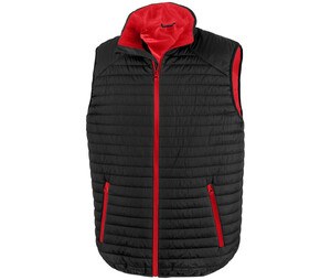 RESULT RS239 - Herren Weste Thermoquilt Schwarz / Rot