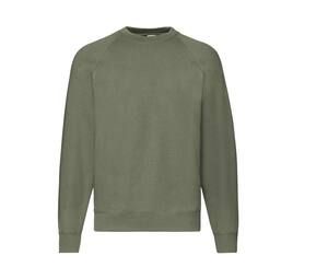 Fruit of the Loom SC260 - Herren-Pullover mit Raglanärmeln Classic Olive