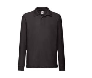 FRUIT OF THE LOOM SC3201 - Kinder Polo-Sweatshirt Black