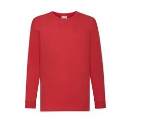 FRUIT OF THE LOOM SC6107 - Kinder Sweatshirt Rot