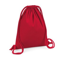 Westford mill WM260 - Hochwertige Sporttasche aus Bio-Baumwolle Classic Red