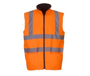 Yoko YK008F - High Visibility Reversible Körperwärmer Hi Vis Orange