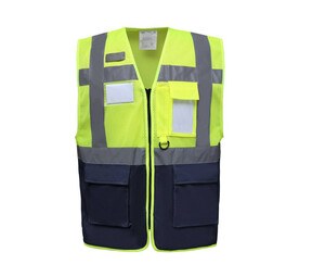 Yoko YK820 - High Visibility Netzweste Hi Vis Yellow/Navy