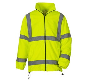 Yoko YKK08 - Dicke High Visibility Fleece-Jacke Hi Vis Yellow