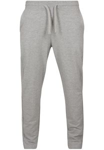 Build Your Brand BY081 - Terry Jogging Long Pants Heather Grey
