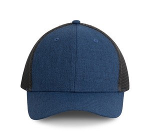 K-up KP142 - 6-Panel Urban Trucker-Kappe Light Navy Heather / Dark Grey