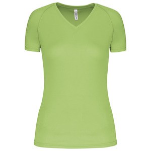 Proact PA477 - Damen Kurzarm-Sportshirt mit V-Ausschnitt