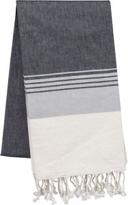 Kariban K134 - Fouta-Tuch mit Streifen Striped Dark Grey / Light Grey