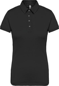 Kariban K263 - Jersey-Kurzarm-Polohemd für Damen Black