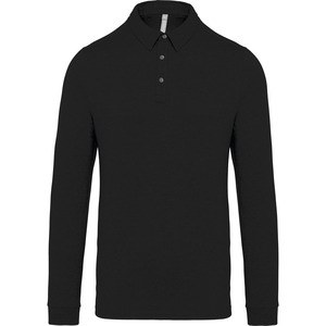 Kariban K264 - Langarm-Polohemd für Herren aus Jersey Black
