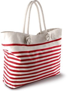 Kimood KI0242 - Strandtasche Natural / Red