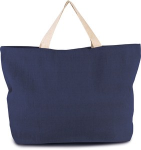 Kimood KI0260 - Große Shopping-Beuteltasche mit rustikalem Look Patriot Blue