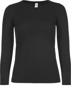 B&C CGTW06T - Damen-Langarmshirt #E150 Black