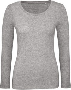 B&C CGTW071 - Ladies' organic Inspire long-sleeved T-shirt Sport Grey