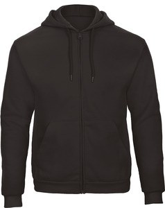 B&C CGWUI25 - ID.205 Hooded Full Zip Sweatshirt Black