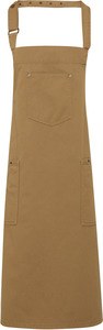 Premier PR132 - Chino - Cotton Latzschürze Khaki Beige