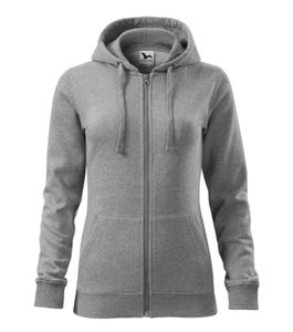 Malfini 411 - Trendy Zipper Sweatshirt Damen Gris chiné foncé