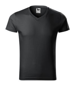 Malfini 146 - Slim Fit V-neck T-shirt Herren ebony gray