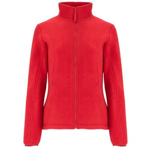 Roly CQ6413 - ARTIC WOMAN Taillierte Fleecejacke mit Stehkragen und passend verstärkten Red