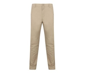 Henbury HY650 - Herren Chinohose mit verstellbarem Gürtel Stone