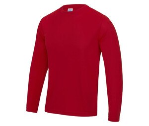 Just Cool JC002 - Atmungsaktives Langarm-Neoteric ™ -T-Shirt Fire Red