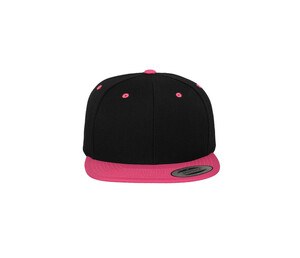 Flexfit 6089MT - Zweifarbige Snapback-Kappe Black/ Neon Pink