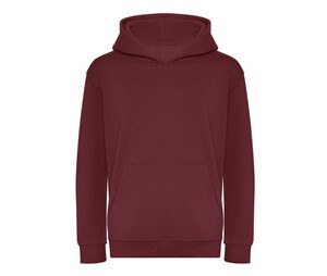 AWDIS JH201J - Bio -Baumwoll -Hoodie für Kinder Burgundy