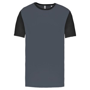 PROACT PA4023 - Zweifarbiges Kurzarmtrikot für Erwachsene Sporty Grey / Black