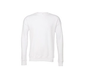 Bella+Canvas BE3945 - Unisex-Rundhals-Sweatshirt Weiß