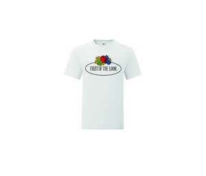 FRUIT OF THE LOOM VINTAGE SCV150 - Frucht des Loom Logo Herren T-Shirt Weiß