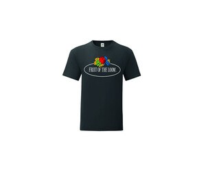 FRUIT OF THE LOOM VINTAGE SCV150 - Frucht des Loom Logo Herren T-Shirt Black