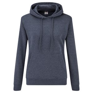 Fruit of the Loom 62-038-0 - Damen Hooded Sweatshirt Vintage Heather Navy