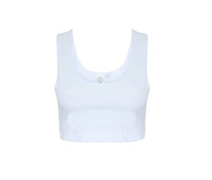 SF Women SK236 - Damens Cropped T-Shirt White/White