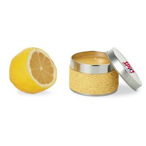 GiftRetail IT2873 - DELICIOUS Kerze mit Apfelduft Gelb