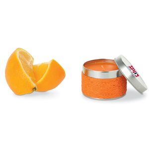 GiftRetail IT2873 - DELICIOUS Kerze mit Apfelduft Orange