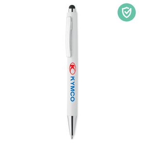 GiftRetail MO6153 - BLANQUITO CLEAN Antibakterieller Stift ABS Weiß